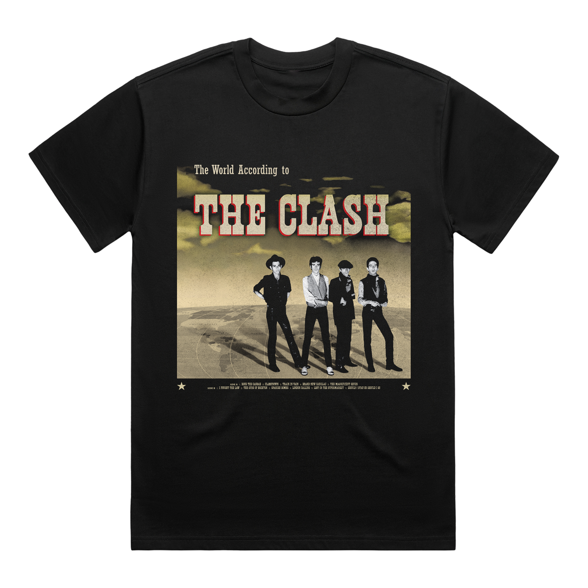 The World According to the Clash | Black Album T-Shirt