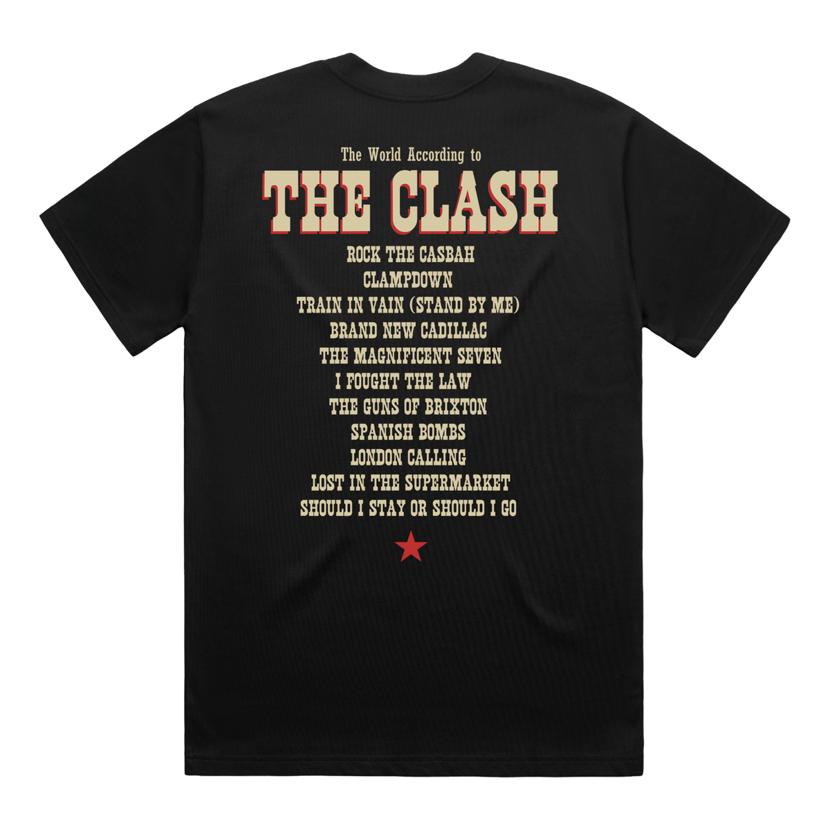 The World According to the Clash | Black Logo T-Shirt